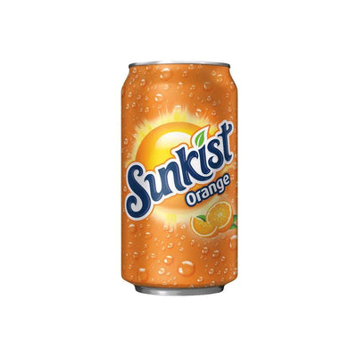 SUNKIST Orange Soda - Aranciata frizzante Americana 355 ml - Snackation