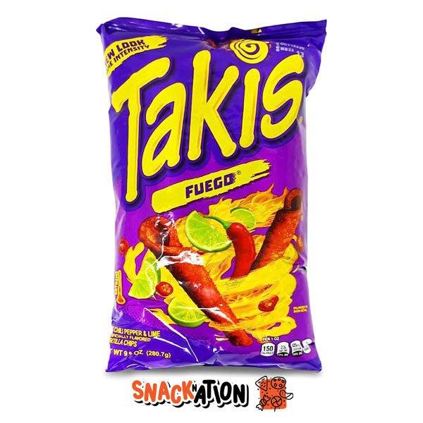 TAKIS FUEGO - Patatina di mais piccanti al gusto piccante 280 gr FORMATO CONVENIENZA - Snackation