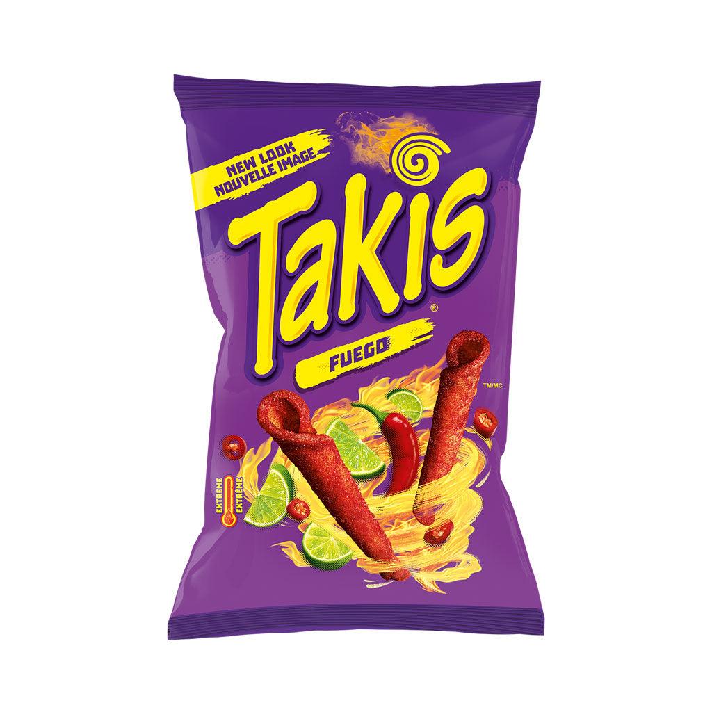 TAKIS FUEGO - Patatina di mais piccanti al gusto piccante 90 gr - Snackation