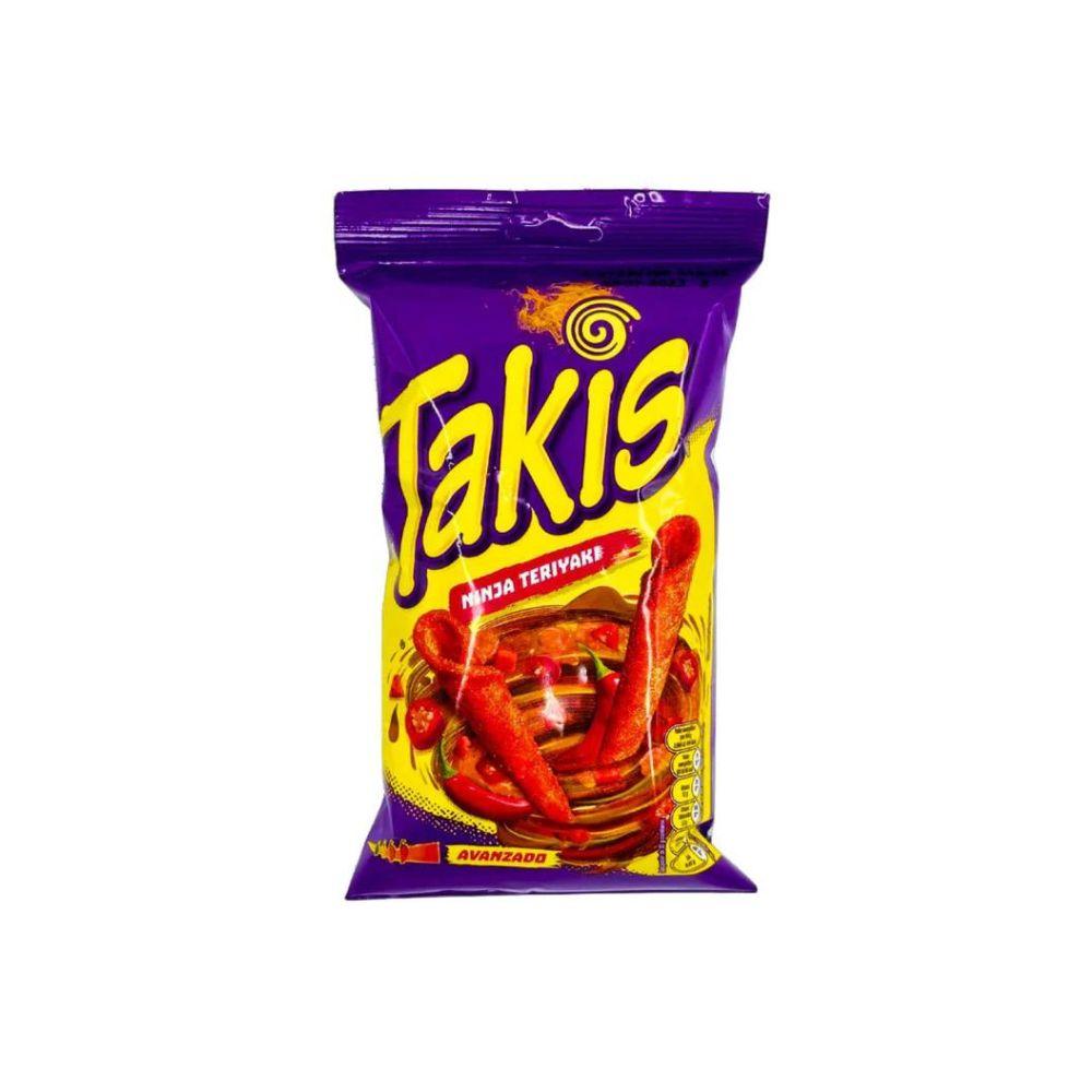 TAKIS Ninja Teriyaki - Riccioli di Tortillas Piccanti al Sapore di Salsa Teriyaki 90g - Snackation