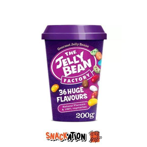 THE JELLY BEAN FACTORY 36 Huge Flavours - Bicchiere di caramelle mix di 36 gusti 200 gr - Snackation