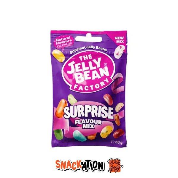 THE JELLY BEAN FACTORY Suprise Flavour Mix - Bustina di caramelle mix di 36 gusti 28 gr - Snackation