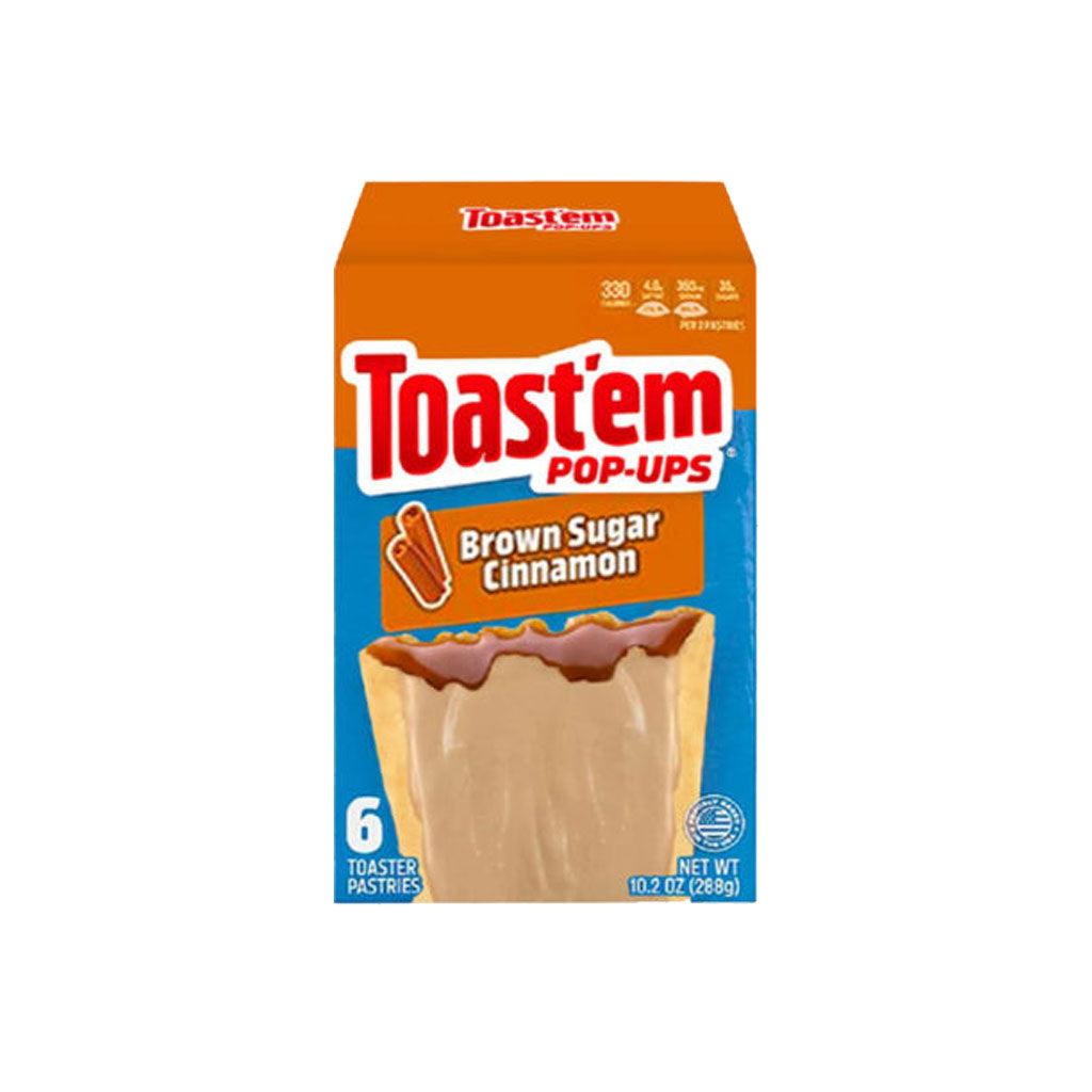 Toast'em Pop-up Brown Sugar Cinnamon - Biscotti Glassati e farciti allo zucchero di canna e cannella 288 gr - Snackation