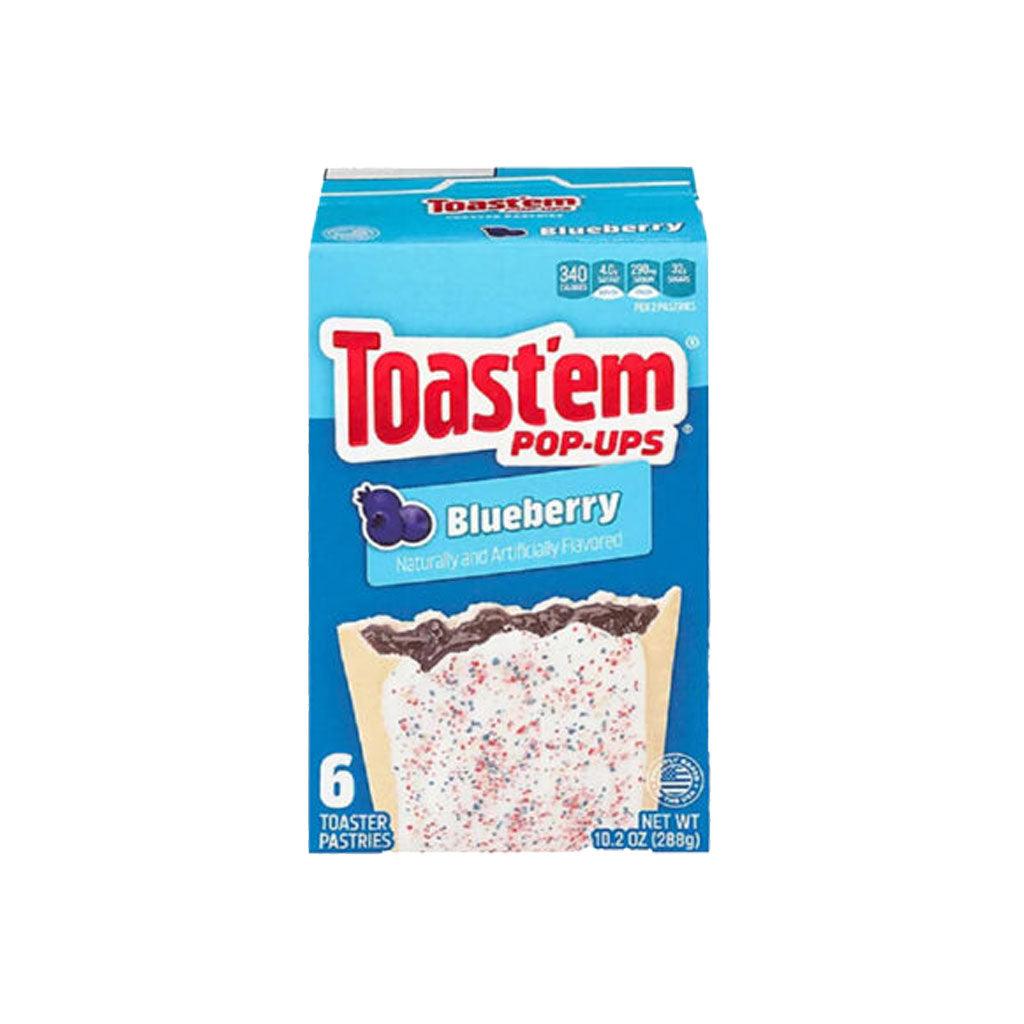 Toast'em Pop-up Frosted Blueberry - Biscotti Glassati e farciti al mirtillo 288 gr - Snackation