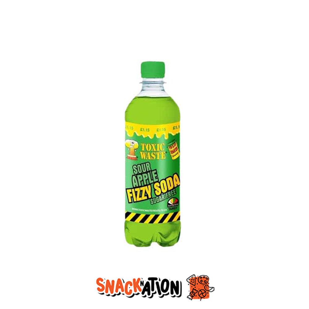 TOXIC WASTE Fizzy Soda Sour Apple – Bevanda al gusto aspro di mela 500 ml - Snackation