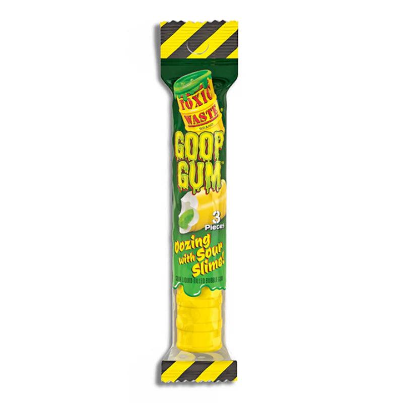 TOXIC WASTE Goop Gum Oozing With Sour Slime - Gomme ripiene di Slime Acido 43,5 g - Snackation