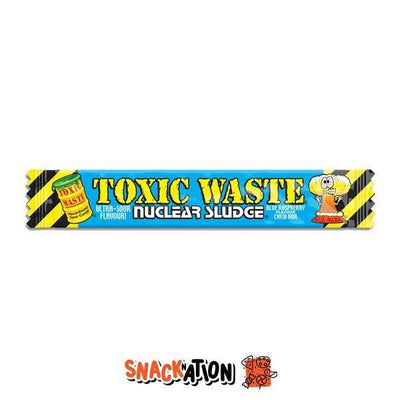 TOXIC WASTE Nuclear Sludge Blue Raspberry Chew Bar - Caramella aspra gusto mirtillo blu 20 g - Snackation
