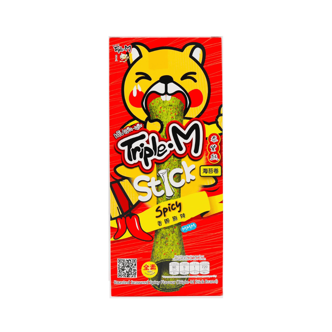 TRIPLE M Seaweed Stick Spicy - Stick di Alga Marina Piccante 3 gr - Snackation