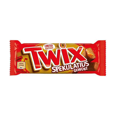 TWIX Spekulatius - Biscotto speziato ricoperto da caramello salato e cioccolato 46 gr - Snackation