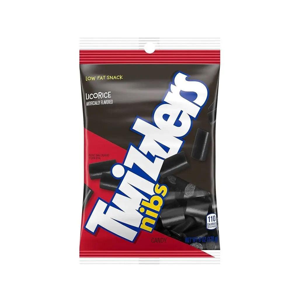 TWIZZLERS Nibs Licorice - Caramelle gusto liquirizia 199 gr - Snackation