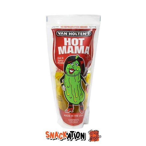 VAN HOLTEN'S HOT MAMA PICKLE - Cetriolo piccante e sott'aceto - Snackation