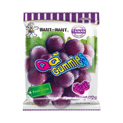 WANT WANT QQ Gummies Grape - Caramelle gommose all'uva 20 gr - Snackation