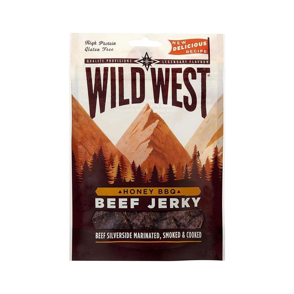 WILD WEST Beef Jerky Honey BBQ - Carne di manzo essiccata al gusto BBQ e Miele 25 gr - Snackation