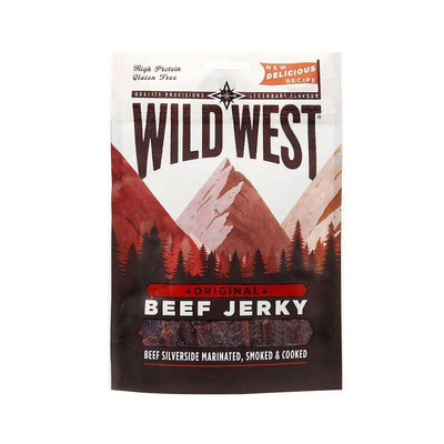 WILD WEST Beef Jerky Original - Carne di manzo essiccata 25 gr - Snackation