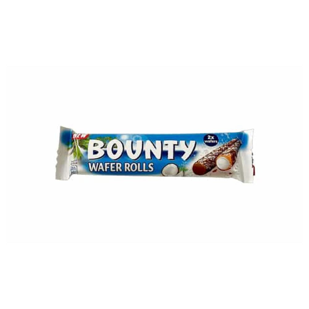BOUNTY Wafer Rolls - Croccante  al Wafer e crema di cocco 22.5g