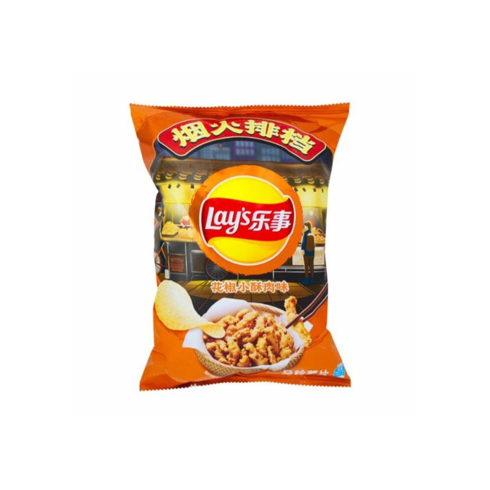 LAY'S Sichuan Peppercorn Meat Flavour - Patatine al gusto di maiale croccante e pepe Sichuan 70 g